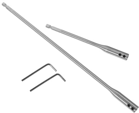 HOMSFOU 1 Jeu Perceuse tige d'extension rallonge de foret rallonge de forage tariere perceuse tarière bits rallonges mèches à bois Acier à haute teneur en carbone