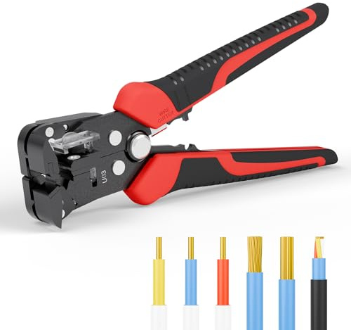 Self Adjusting Wire Stripper, ULEEY 3 in 1 Automatic Wire Stripper/Cutter/Crimping Tool for 9-20 AWG Cables