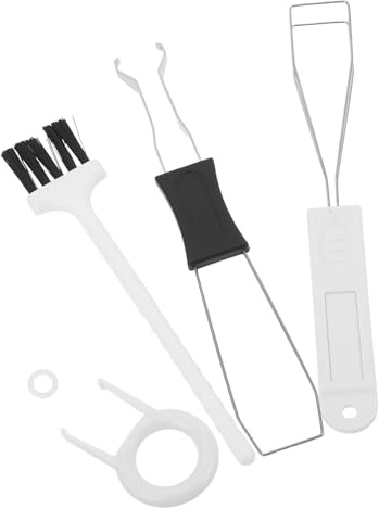VALICLUD Kit Extracteur Touches Clavier Mécanique 5 Pièces Blanc – Outil Retrait Touches et Interrupteurs, Brosse Métal Nettoyage, Ensemble Entretien Clavier Compact et Portable