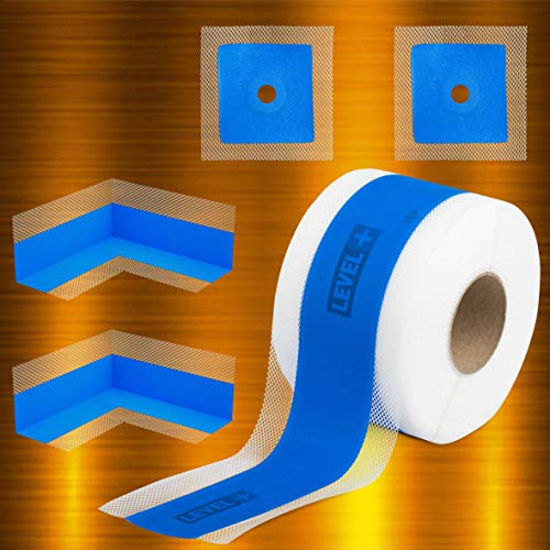 Juego de juntas de 10 m, esquinas interiores, 2 unidades 2 manguitos de pared. Set de sellado para ducha o cocina SETB10