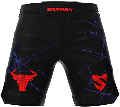 SMMASH Minos Ultralätt Shorts MMA Herr, Kampsport Byxor, Brottning UFC, Exceptionell Rörelsefrihet, BJJ, Krav Maga, Andas och Lätt, Antibakteriellt Material, Tillverkad i EU (S)
