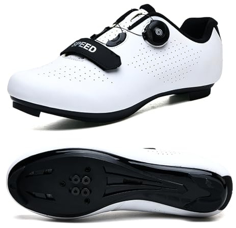 Enfärgade Cykelskor, Road Bike & MTB Cykelsko För Män Dam, Pro Outdoor Sneakers Kompatibel Med Peloton SPD/SPD-SL & Look