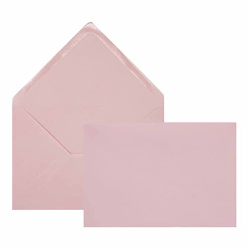 Edition Seidel 25 Premium Briefumschläge Umschläge Kuvert farbig Format ähnlich B6 12,0 x 17,5 cm 80 g/m² (Rosa, 25 Stück/Pieces/Pièce)