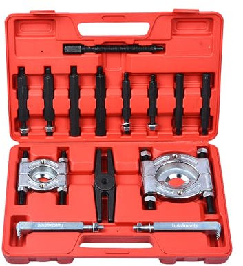 TwinSwords Lagerabzieher | Trennmesser für Kugellager | Lager Abzieher | Polradabzieher Trennvorrichtung 30-70mm 14-teiliges 1 Set