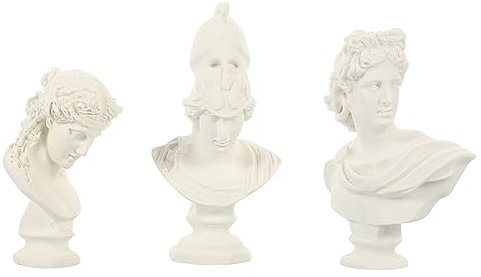 OUNONA Set mit 3 Mini-skulpturen Aus Kunstharz und Handgefertigte Statuen Detailarbeiten Als Dekoration für Zuhause oder Als