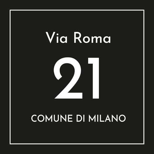 LABORATORIO 102 Targa numero civico personalizzabile, Adatto per Esterno ed Interno, Pannello in Alluminio composito, Trattamento anti-UV resistente alle intemperie (NERA)
