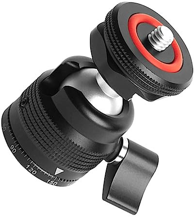 HOMSFOU Adattatore Per Attacco Slitta Mini Sfera Per Treppiede Accessori Per Treppiede Per Fotocamera Vite Non Arrugginisce Facile Installare e Trasportare