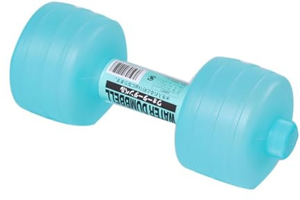 perfk mit Wasser Befüllbare Hantel, Wasser Hanteln Verstellbares Gewicht, 0-1 kg Kapazität, Reise Hanteln, Multifunktional Fitness Wassersack für den Innenbereich, Auslaufsicheres, 26 x 10 cm, Blau