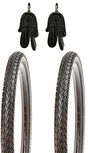 2X 28 Zoll Fahrradreifen Set 700x45c Resul-Kujo mit Pannenschutz und Reflexstreifen inkl. Schlauch DV