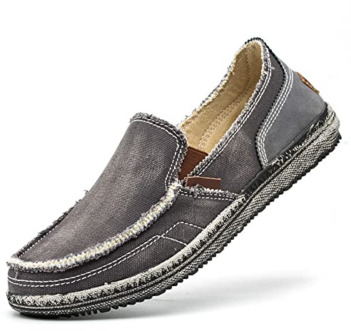 Herr Espadrilles fritidsskor segelduk sengångare glida platta fritidsskor ärtor skor båtdäck skor lågskor