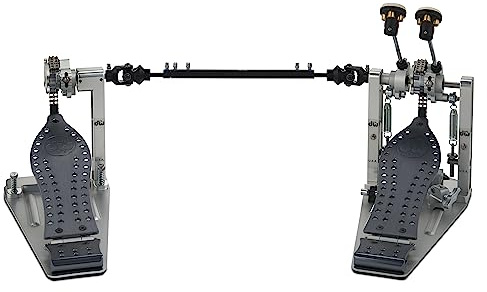 DW MFG Series Colorboard Machined Chain Drive Double Bass Drum Pedal w/Bag, Gun Metal Edition