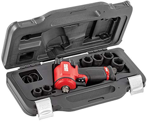 USAG - 942 PC3/C7 - Avvitatore ad impulsi pneumatico e 6 bussole esagonali - in valigetta