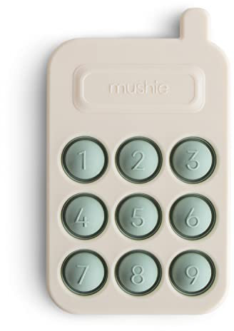 Mushie Telefon Pressspielzeug für Kinder & Erwachsene, Sensorisches Spielzeug, Konzentration & Aufmerksamkeit, Sichere & Hochwertige für Kleinkinder Kinder Jungs & Mädchen (Cambridge Blau)