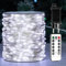 ZELUXDOT Guirlande lumineuse blanche froide de 200 m, enfichable, avec fil d'argent et 2000 LED, 8 modes d'éclairage pour mariage, intérieur, extérieur, sapin de Noël, terrasse, porche, jardin.