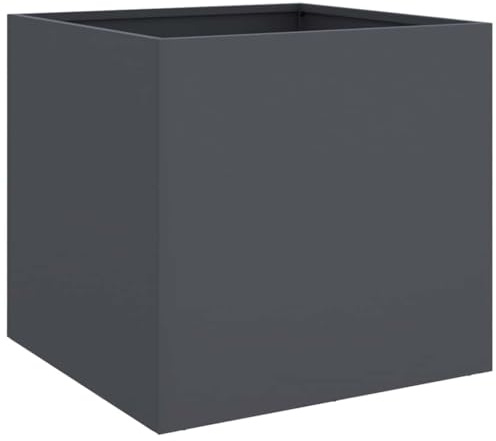 vidaXL Fioriera Antracite 42x40x39 cm in Acciaio