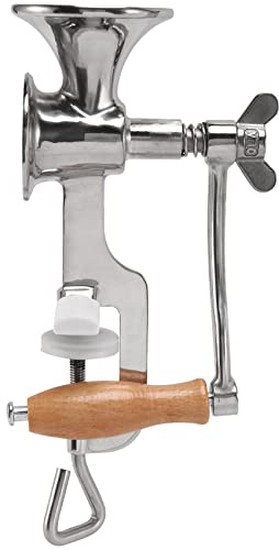 Aboiled Utensile da cucina classica in acciaio pieno di semi di papavero grano Mano a mano e Macinaspezie