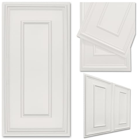 Deccart - Panneaux Muraux 100x50 cm - Panneau mural 3D Décoratif en EPS-Polystyrène - Plaque murale decorative - Décoration murale - Relief texturé - Wall Panel - Beige cachemire, 8 pièces, 5 m²