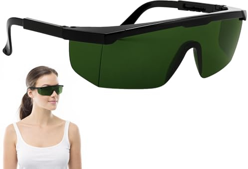 LgCiXli Gafas de protección láser profesionales para depilación IPL | Protección ocular certificada para tratamientos láser | Filtro de amplio espectro 200-3000nm