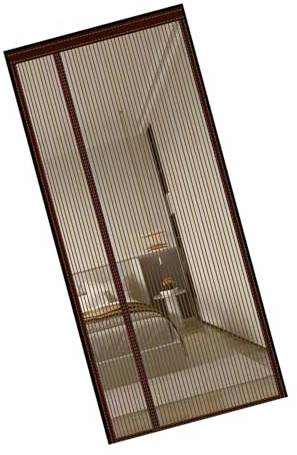 KAHDGSS Zanzariera Apertura Laterale con Rete Rinforzata per la prevenzione delle Mosche e la Ventilazione Adatta Telaio Standard 90 x 210 cm Zanzariera per Porta del Patio