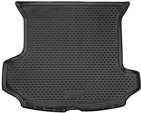 WALSER XTR Kofferraumwanne für Skoda Kodiaq (NS7) 7 Sitze, 3. Reihe geklappt 10/2016-2023, 100% passgenaue Antirutschmatte Auto, Gummimatte Auto, Kofferraum Schutzmatte, Auto Gummimatten