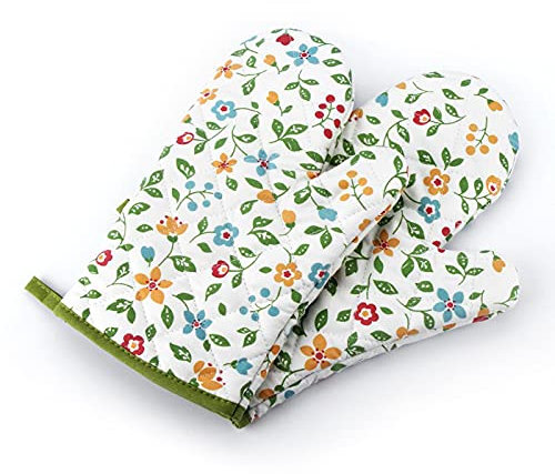 2 Piezas Guantes para Barbacoa, Guantes de Horno Resistentes al Calor, Guantes de Barbacoa, para Cocinar, Cocinar, Hornear, Asar a la Parrilla, Acampar al Aire Libre u Otras Actividades(Blanco)