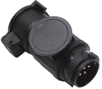 YananAC Adaptateur de remorque 7 broches 12 V 13 vers 7 broches étanche pour camion, voiture, tracteur, bateau, machine, caravane, camping-car