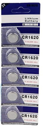 Fitooles 3V CR1620 Coin Cell Button Batteries for Low Power Devices Electronics (Pack of
