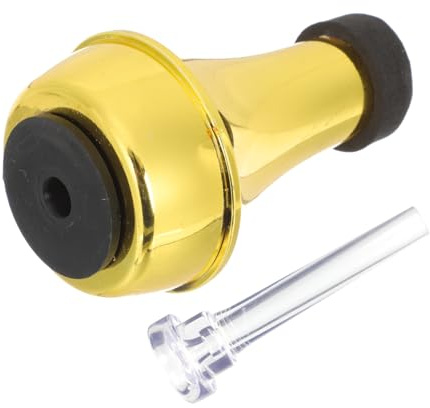 Alipis Silencioso Profesional para Trompeta Ligero y Compacto Accesorios para Principiantes y Práctica Incluye Mute Dorado y Boquilla Transparente Partes Duraderas para Trompeta