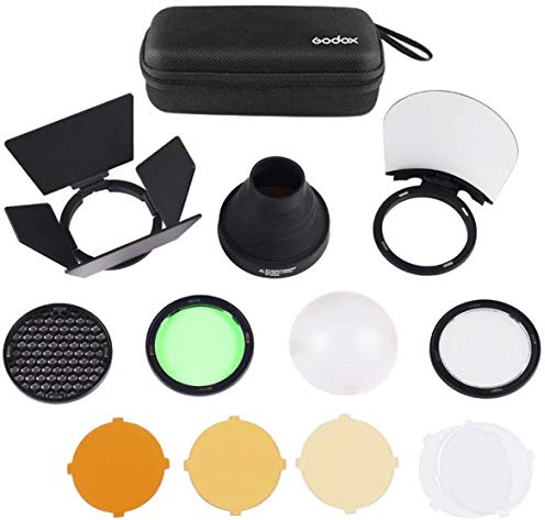 Godox AK-R1 Pocket Flash Light Accessories Kit Compatible for Godox V1 Flash Series,V1-S V1-N V1-C etc Round Flash,use Godox H200R Round Flash Head Compatible for AD200 AD200 pro