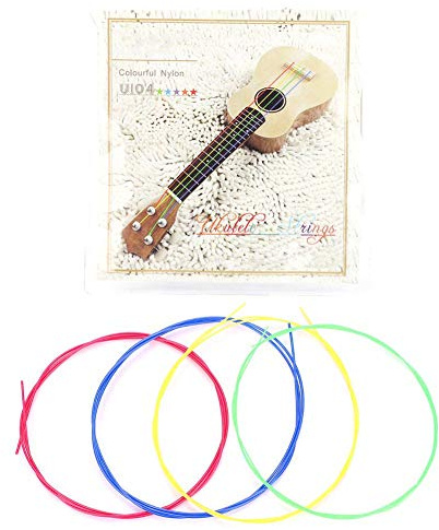 Bnineteenteam Ukulele Strings Nylon Ukulele Strings Colorful Ukulele Strings for Ukulele Strings Replacement Part Performance Accessory
