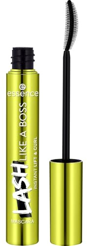 essence Lash Like A Boss Instant Lift & Curl Mascara, Black, Swing, Instant Result, Long-Lasting, Vegan, Perfume, Alcohol-Free (9.5 ml)