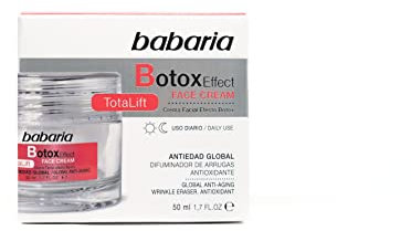 Babaria - Crema Facial Lifting Effect Total Lift | Crema Antiarrugas Mujer Y Hombre | Cremas Faciales Mujer Con Efecto Antioxidante Y Antiedad | Vitamina E Y Escualano, 100% Vegano 50 Ml