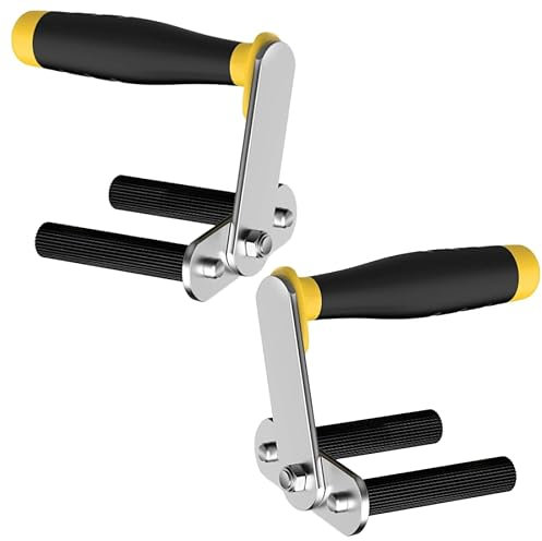 Support de plaque avec poignée de transport (poignée à deux composants pour un maintien sûr, par paire) - Support de plaque de plâtre en fer pour un transport pratique