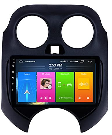 MLXABH Reproductor Multimedia de navegación por satélite para Coche con Pantalla Dividida, Pantalla de 9 Pulgadas, Reproductor de DVD y vídeo para Radio de Coche para Marzo de 2010-2017, Sistema