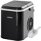 Arebos Eiswürfelmaschine 12 kg/24h | Ice Cube Maker R600a | 8 Eiswürfel in 10 Min | 1,1L Tank | Selbstreinigend & Leise | inkl. Schaufel & Behälter | Eiswürfelbereiter mit Sichtfenster | Schwarz