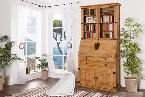 1a Direktimport Mexico Möbel Sekretär - Pinie Massivholz - Landhausstil - mexikanisch