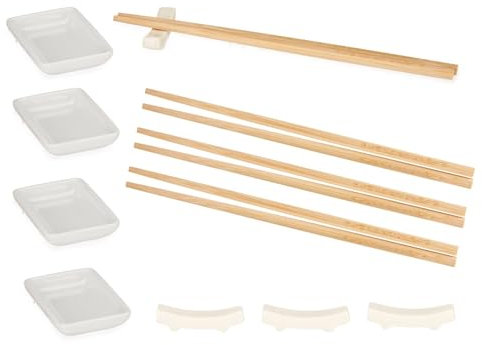 Set sushi blanco 12 piezas colección KINVARA