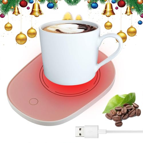 Scalda Tazza Usb,Scaldatazze Da Caffè,Usb Digitale 55 ℃ Scalda Bevande,Scalda Tazza Portatile,Scalda Tazze, Scalda Tazza Elettrico Intelligente Per Scrivania Da Ufficio,Tè caldo,succo,latte,Rosa