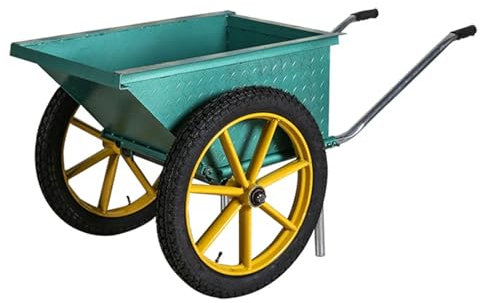 GUAWJRZDP Carrello Da Giardino, Carriola, Carriola Da Giardino, Carriola 2 Ruote, Carrello for Carichi Pesanti Con Ruote for Tutti I Terreni, for Fattoria, Piantagione Di Giardinaggio, Verde