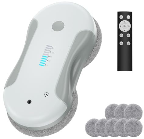 Fensterputzroboter, 5800pa Super-Saugkraft, Ai Kantenerkennungstechnologie, Fensterputzer Elektrisch sie können Fernbedienung, Geeignet für Fenster, Fliesen und GlastüRen