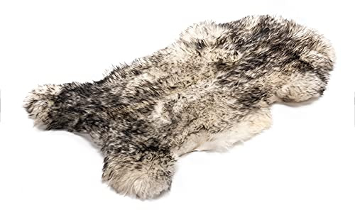 Decorating Sheepskins Premium Merino - Alfombra de piel de oveja auténtica (120-130 cm, inodora, alternativa a la piel sintética, piel de cordero para sofá, piel de cordero, piel de oveja)