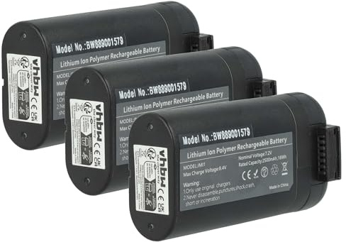 vhbw 3 x batteri kompatibel med DJI Mavic Mini drönare Multicopter Quadrocopter (2 500 mAh, 7,4 V, Li-Ion)