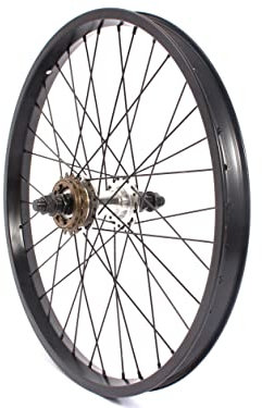 KHE BMX Hinterrad Aluminium Felge BIG400 36 Loch 14mm schwarz 16 Zähne Ritzel