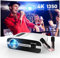 Video 4K UHD Beamer mit Karaoke + 2 drahtlosen Mikros, 1500 ANSI Lumen, Android Smart Projektor, WiFi 6/Bluetooth 5.2, NFC, HDMI/USB, Netflix/YouTube – für Innen/Außen