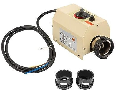 Kit riscaldatore per piscina, 2KW Mini Scaldabagno Elettrico Termostato Riscaldatore for Piscina Vasca da Bagno SPA for Massaggio Vasca Idromassaggio e Riscaldamento per piscine fuori terra e interrat