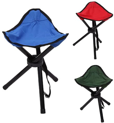 Générique Tall Tripod Stool Folding - 2 Pack Lightweight Tripod Chairs | Portable for Backpacking Hiking Hunting Fishing, Black Visit The Store