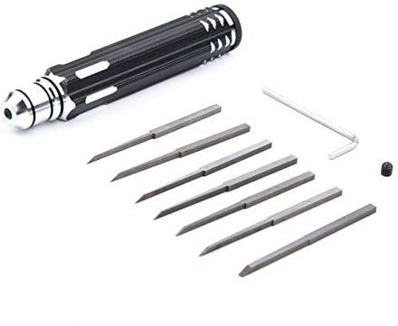 YoungRC Prime Model Scriber Resin Carved Scribe Line Hobby Cutting Tool For Gundam Model Chisel 7 Blades 0.1/0.2/0.4/0.6/0.8/1.0/2.0mm