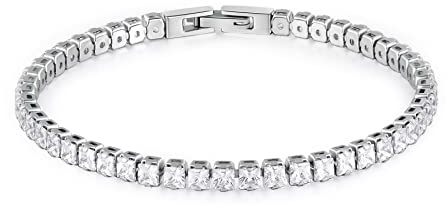 Brosway Bracciale Uomo, Bracciale Tennis in Acciaio e Cubic Zirconia | Collezione Avantgarde - BVD20