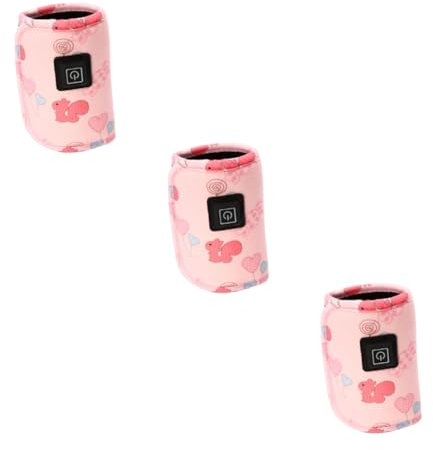 SAFIGLE 3pcs Bottle Warmer USB Newborn Bottle Heater Milk Warmer Travel Essentials