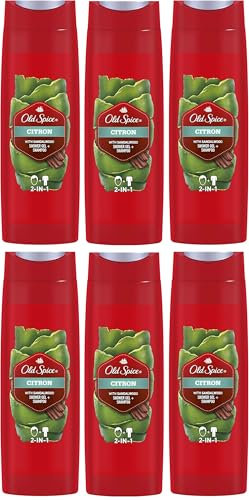 6x Old Spice CITRON with Sandalwood 2in1 Shower Gel + Shampoo 250ml